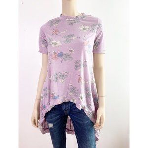 Lavender Floral Hi Low Tunic